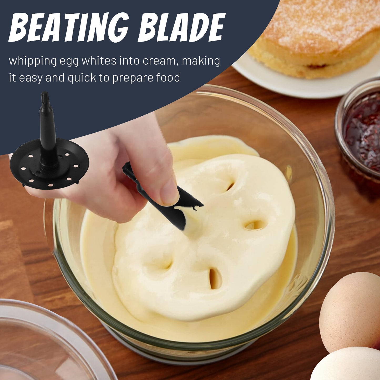 Mini Chopper Electric Blender& One Button Operation,Easy Clean with Nuts Grinder