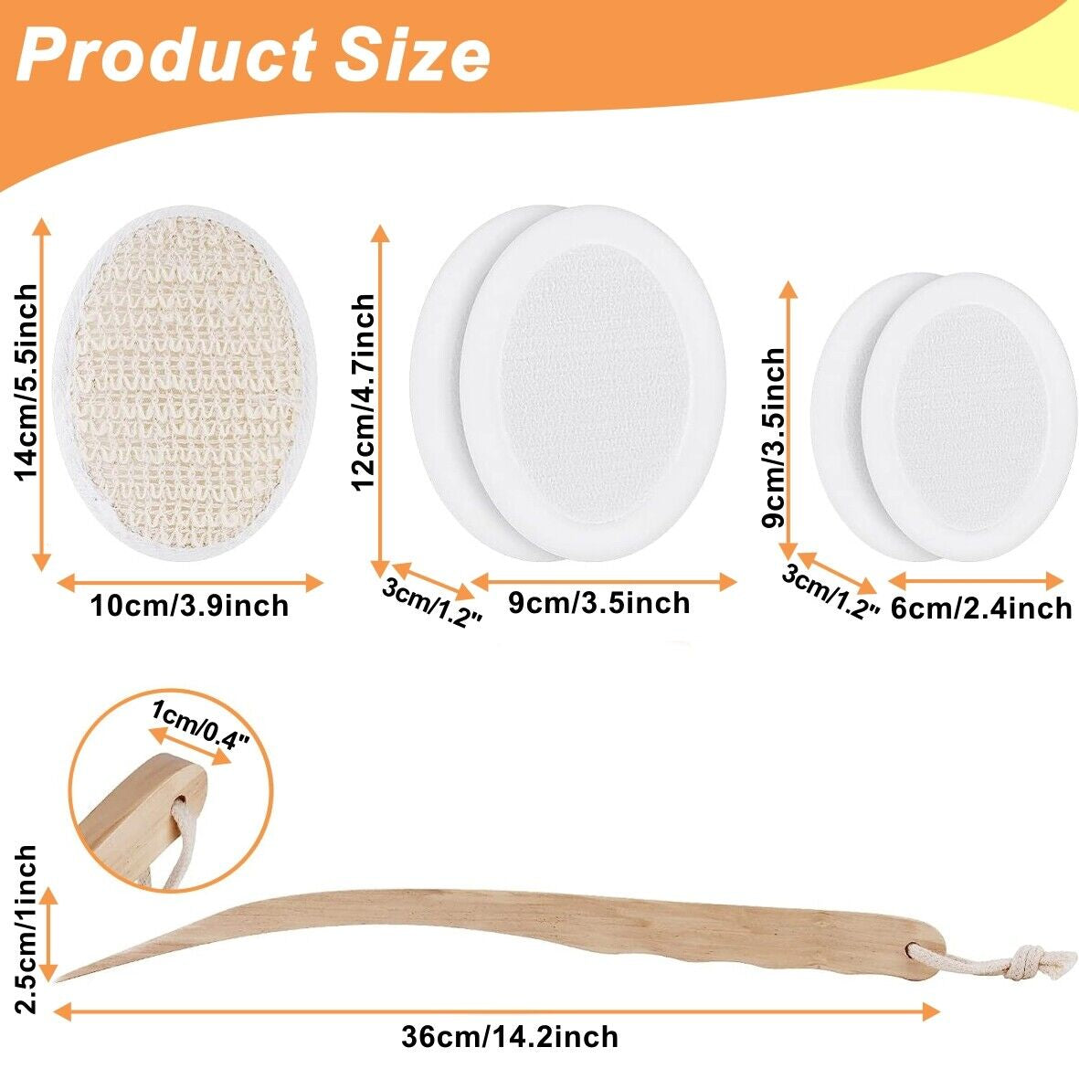 Long Handle Cream Lotion Applicator Body Massager Scrubber SPA Bath Shower Brush