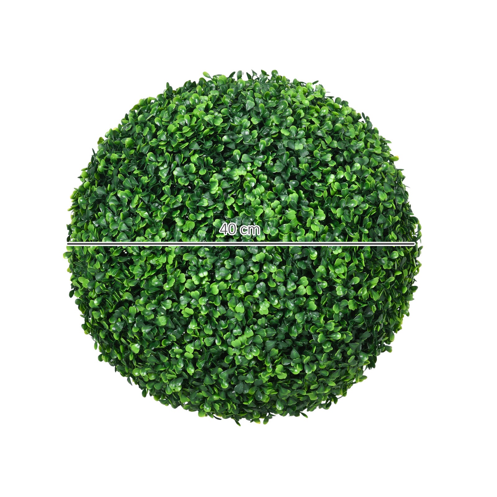 40Cm Artificial Topiary Balls Set of 2 Hanging Faux Boxwood Balls for Home