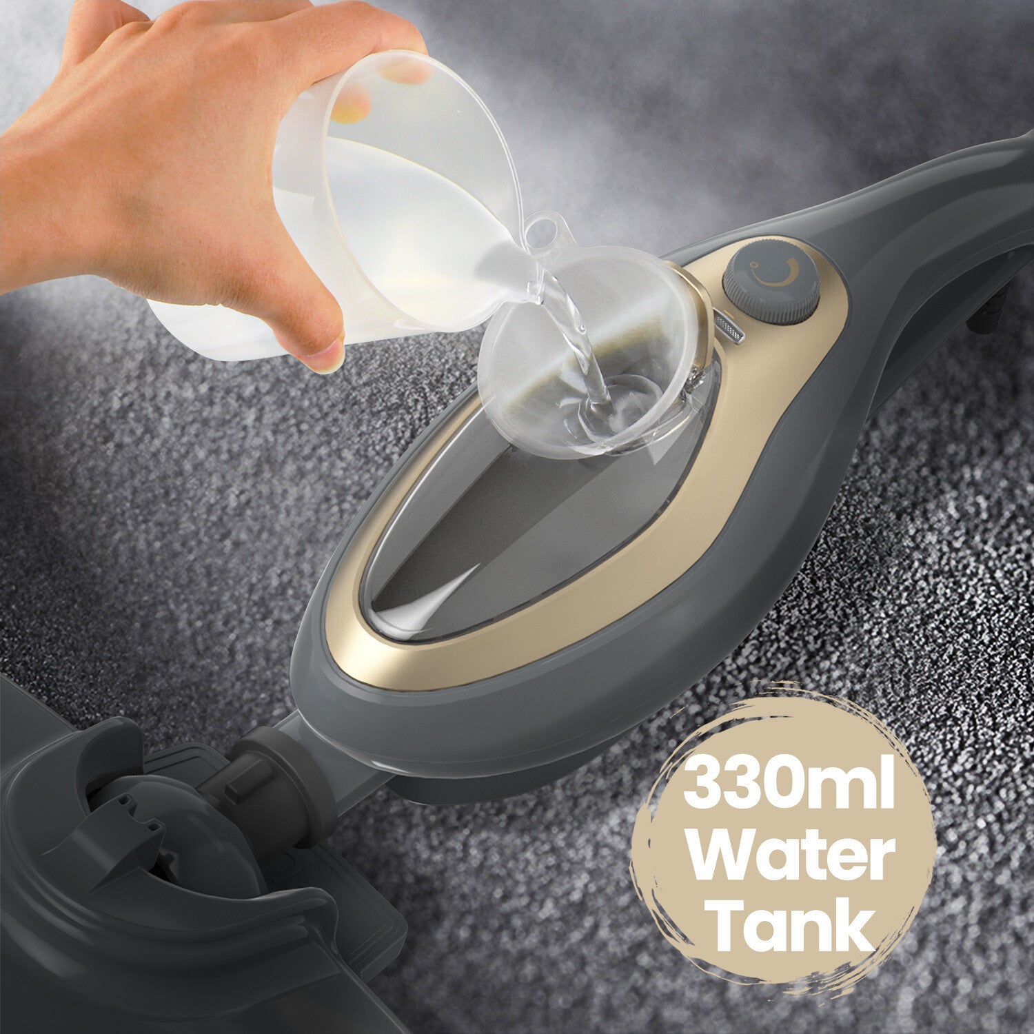 15-In-1 Hot Steam Mop Upright & Handheld Hard Floor & Carpet Steaming Cleaner