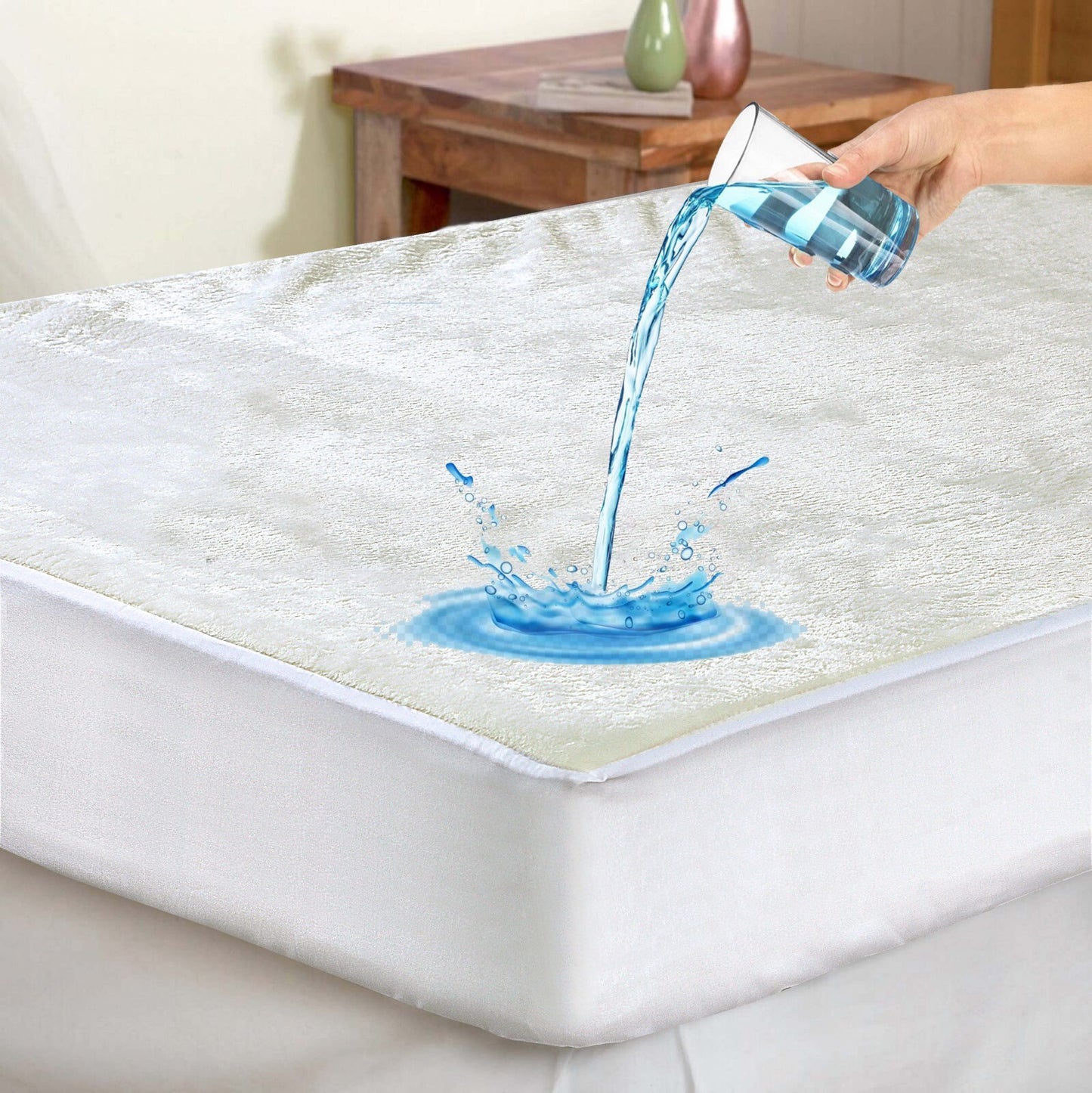 Teddy Fleece Fitted Sheet Extra Deep Cosy Warm Luxury Waterproof Mattress Cover