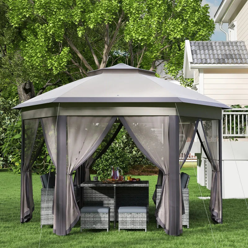 Milanna 3M X 4M Metal Patio Gazebo