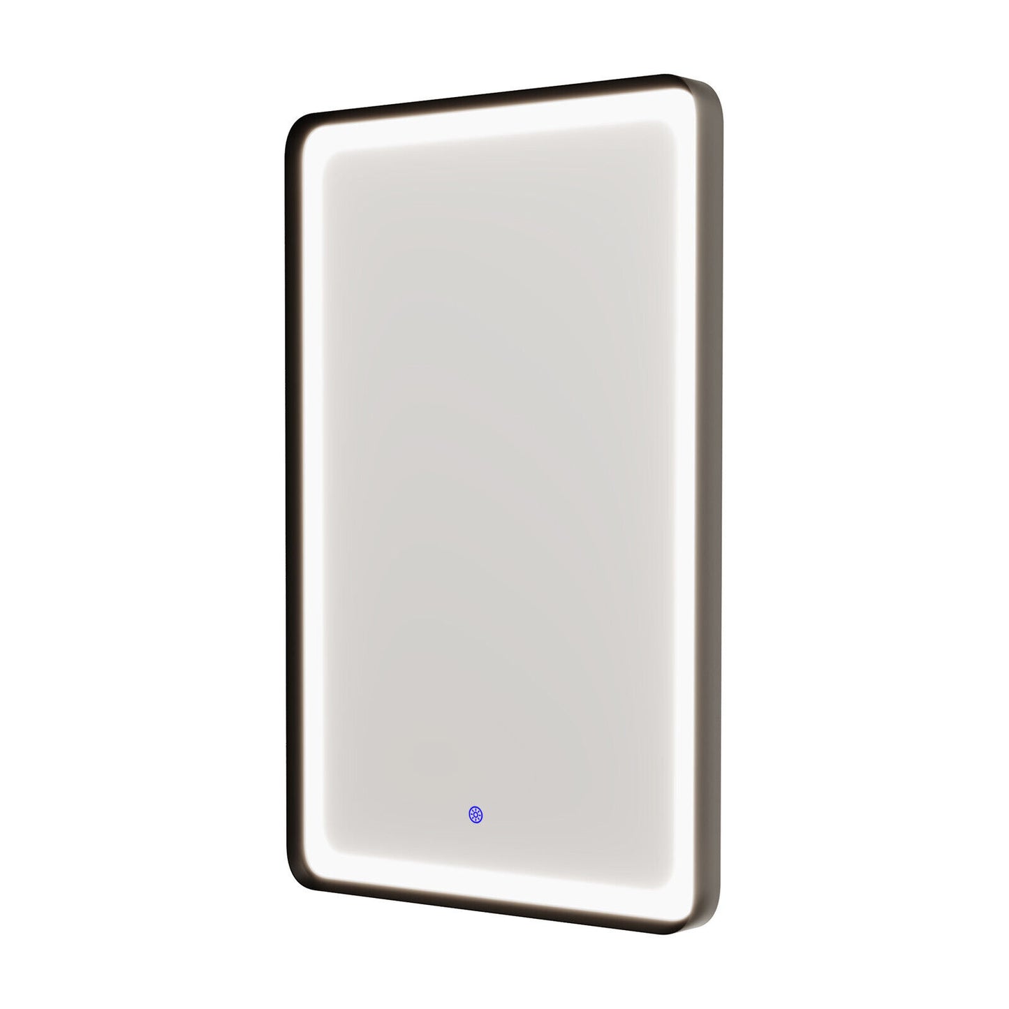 Nes Home Touch Sensor Bathroom LED Mirror Demister 500X700Mm Matte Black