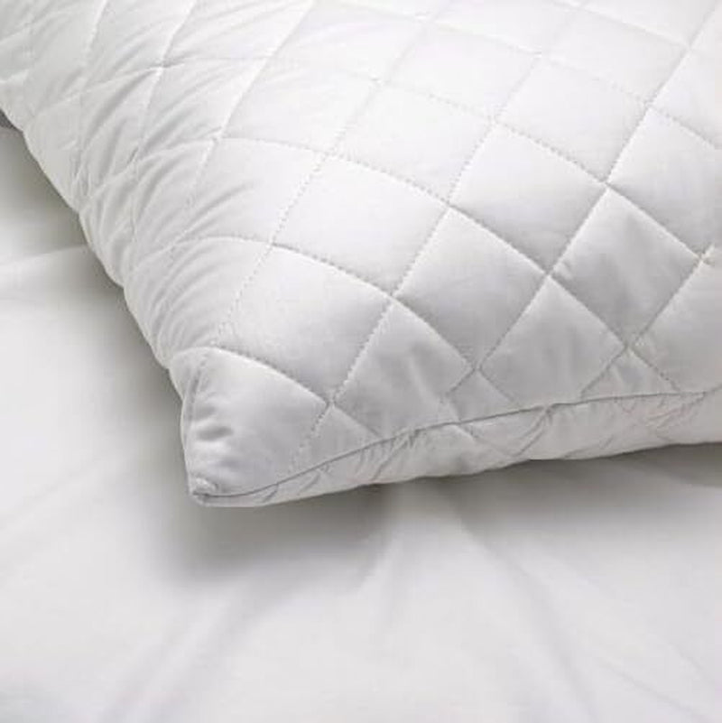 Pack of 4 Zipped WATERPROOF QUILTED Pillow Protectors Hypoallergenic Soft Covers