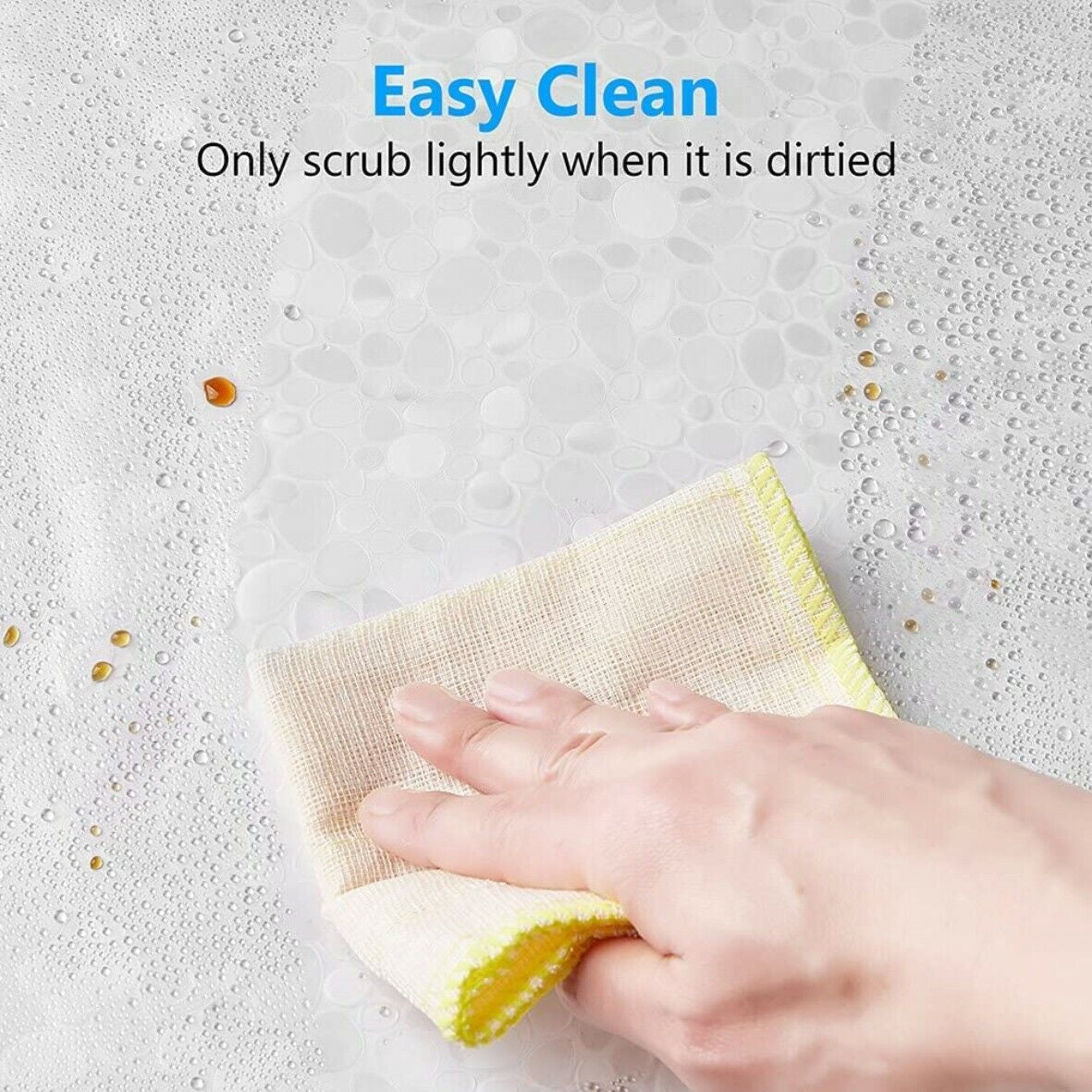 3D Design Modern PEVA Shower Curtain Bathroom Waterproof with Hooks 180Cmx180Cm