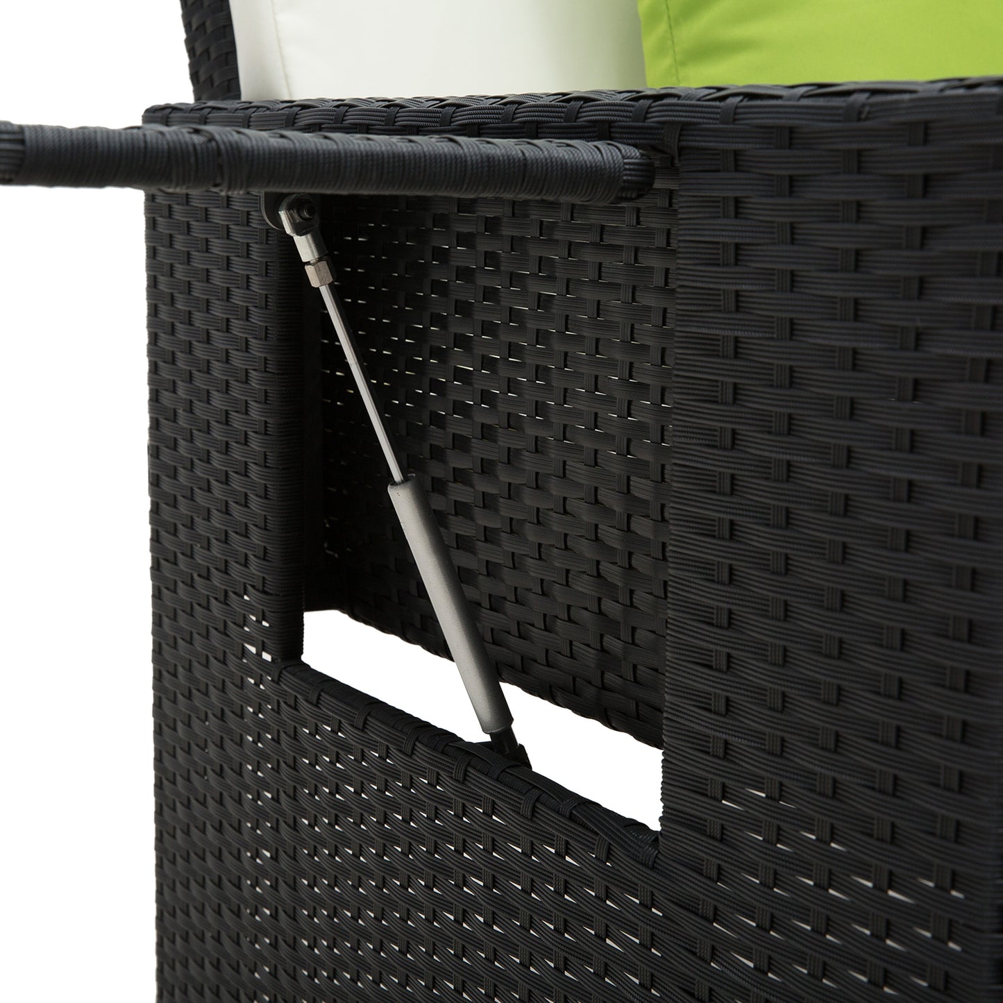 Garden Rattan Furniture Set 2 Seater Patio Sun Lounger Daybed Sunbed