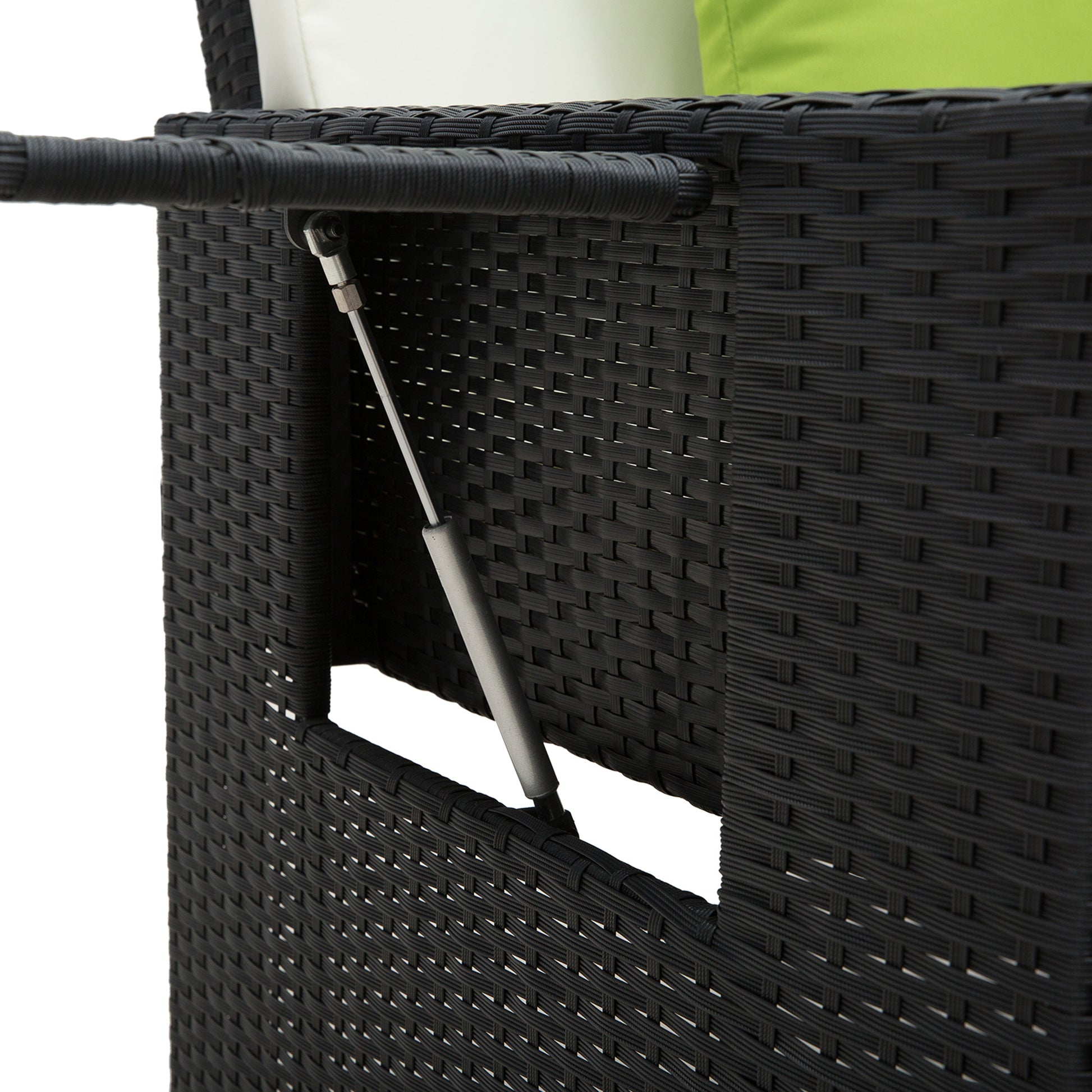 Garden Rattan Furniture Set 2 Seater Patio Sun Lounger Daybed Sunbed