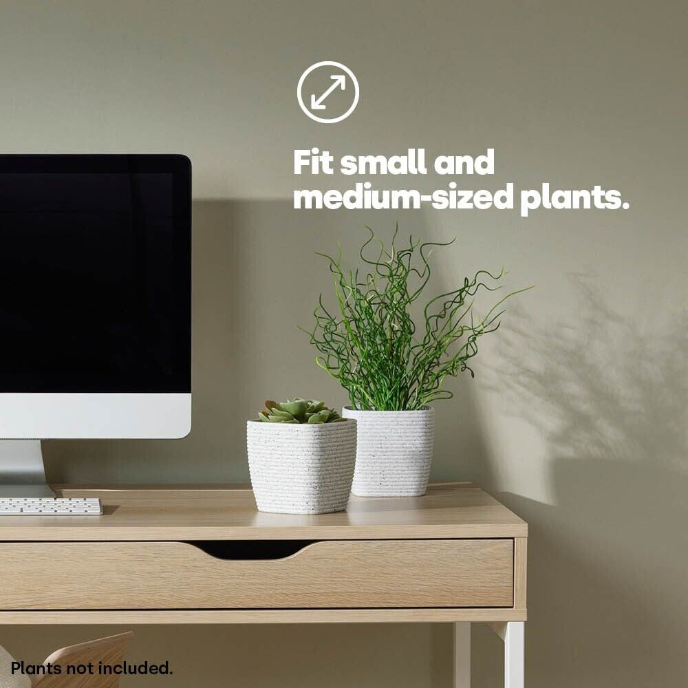 LIVIVO Plastic Garden Flowerpot, Planter Basket for Indoor & Outdoor Plants