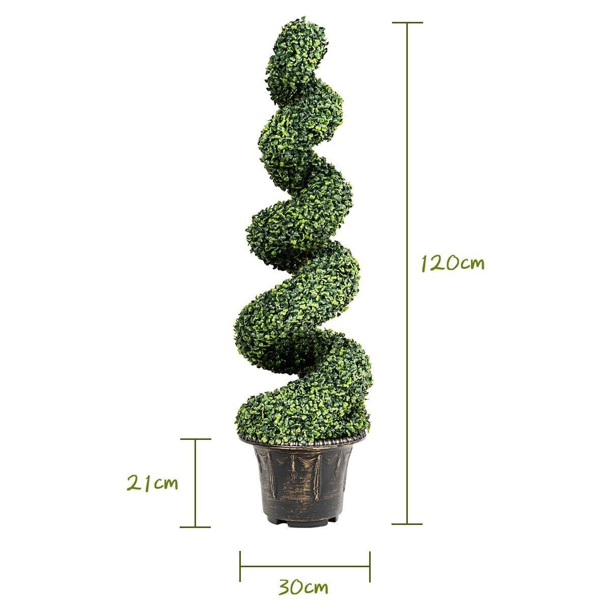 120Cm Artificial Boxwood Spiral Tree