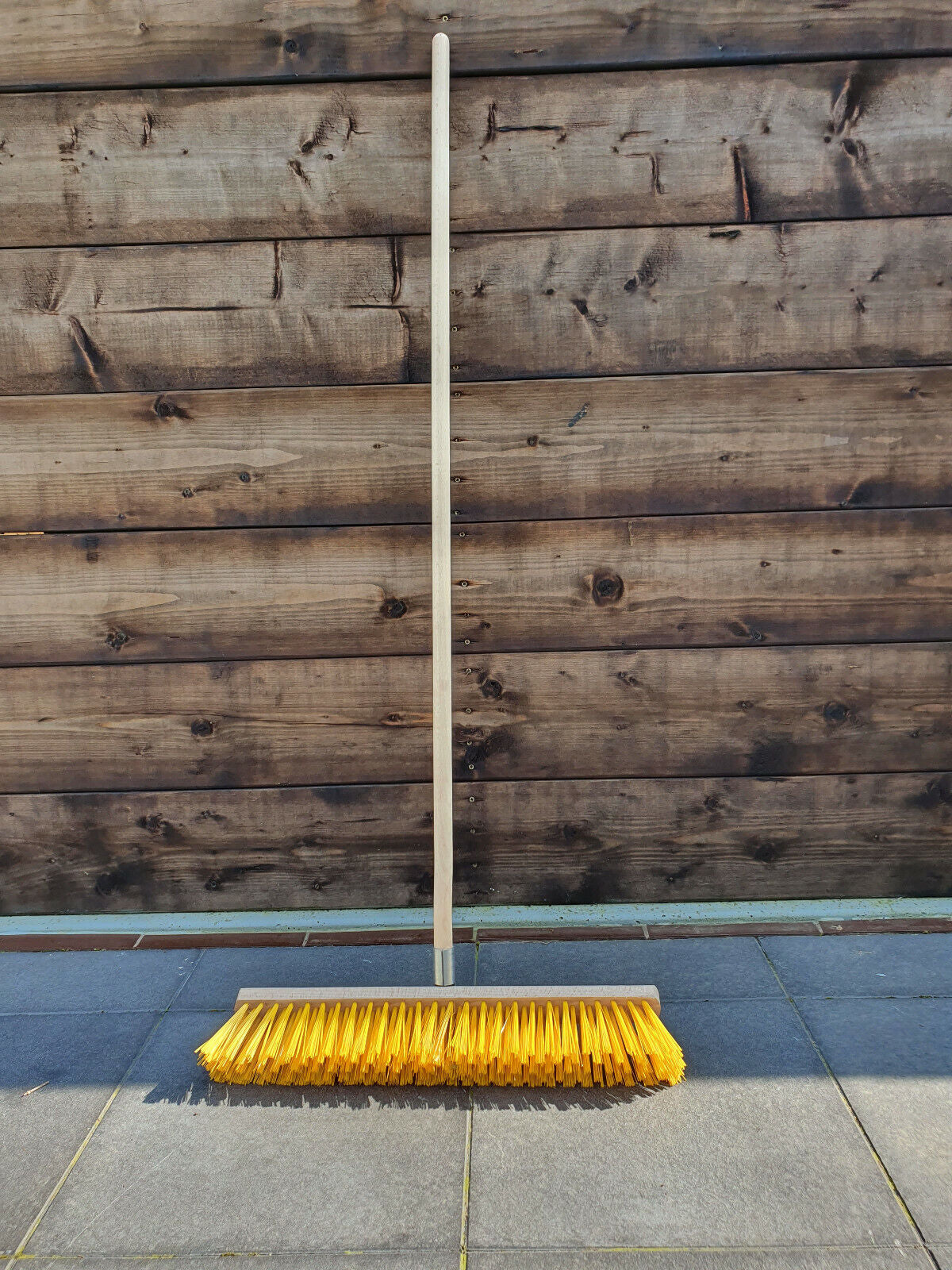 1.2M Traditional Outdoor Garden Sweeping Brush Floor Yard Wooden Broom Handle