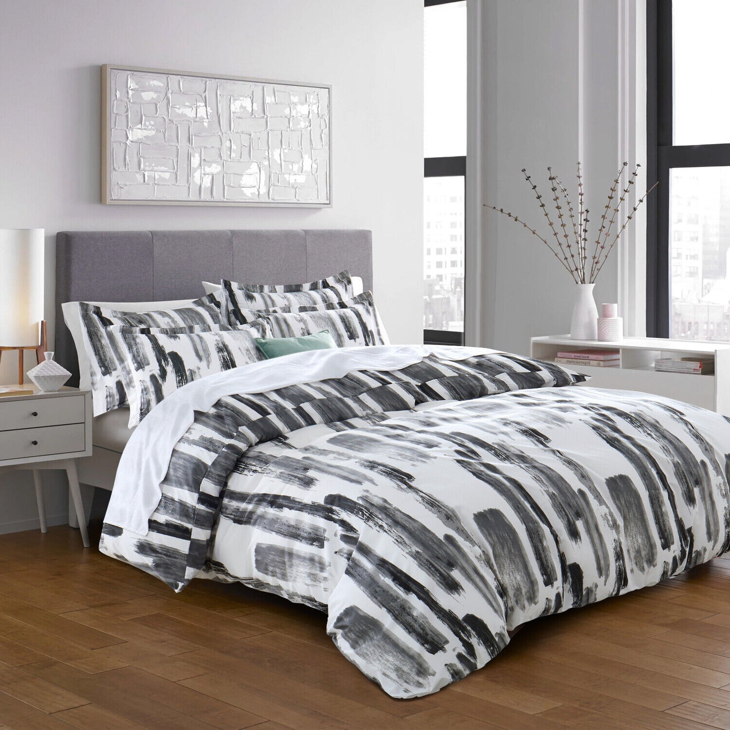 Luxury Reversible Duvet Cover Quilt Cover Bedding Set Single Double King Size