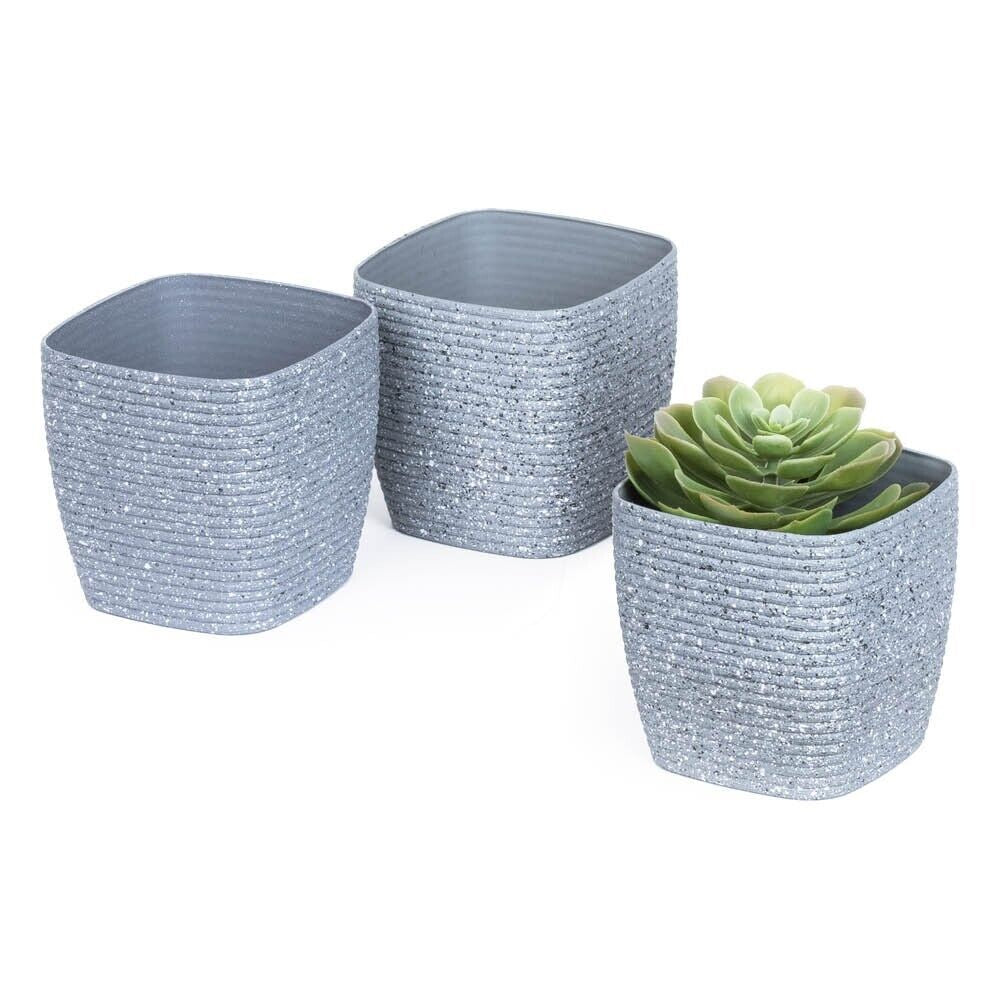 LIVIVO Plastic Garden Flowerpot, Planter Basket for Indoor & Outdoor Plants
