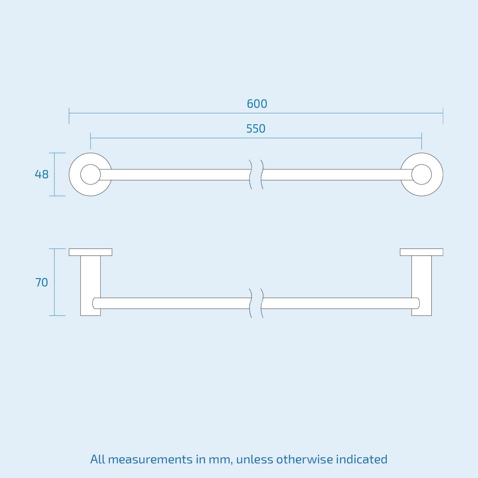 Modern round Black Matte Bathroom Accessories