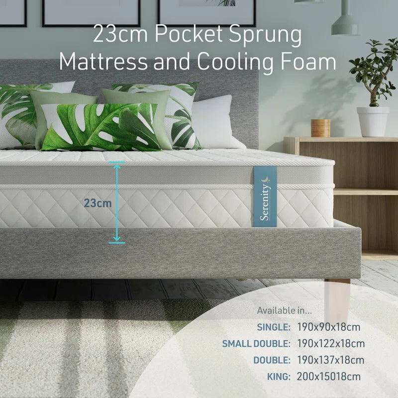 Serenity Pocket Sprung Mattress and Cooling Foam