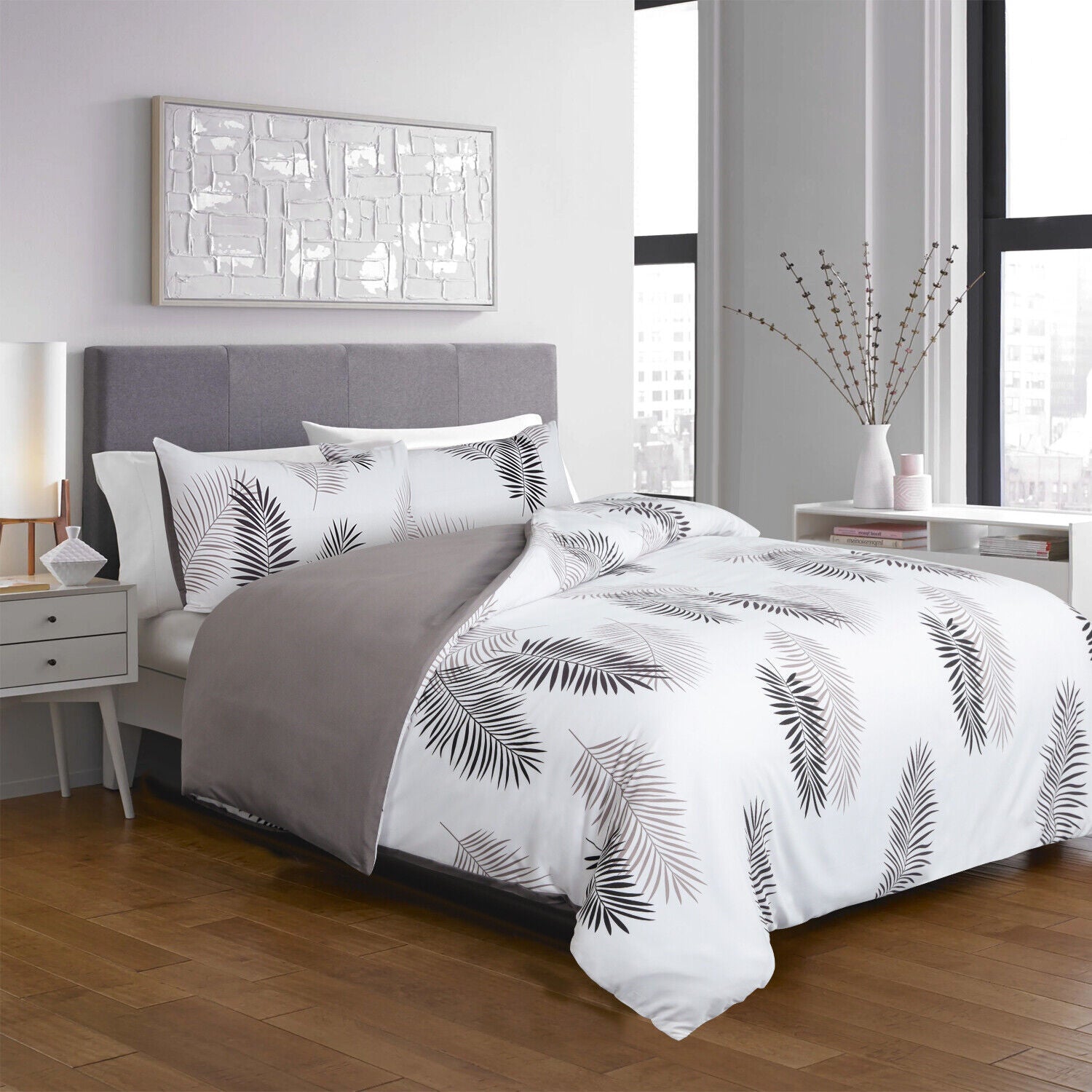 Luxury Reversible Duvet Cover Quilt Cover Bedding Set Single Double King Size