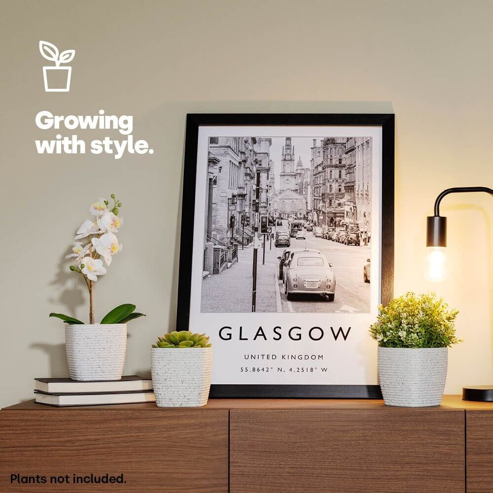 LIVIVO Plastic Garden Flowerpot, Planter Basket for Indoor & Outdoor Plants