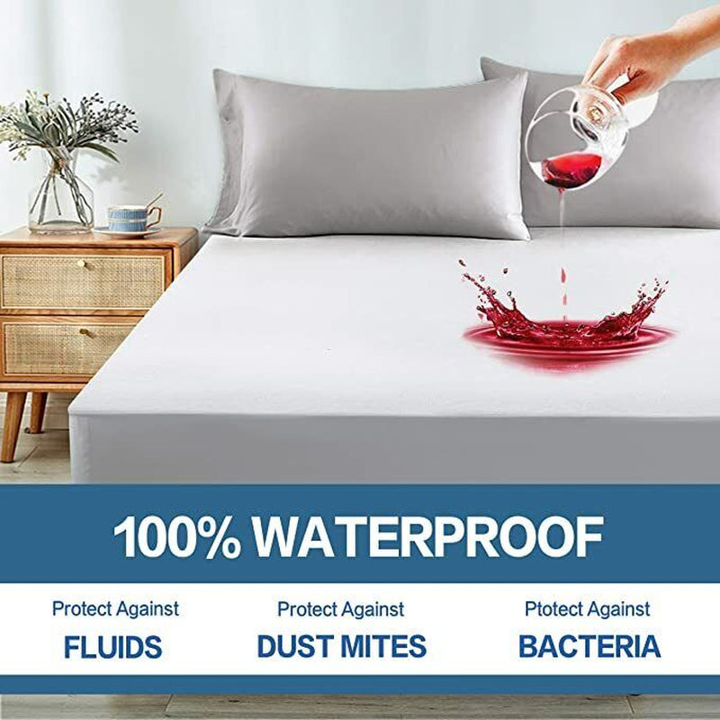 Vinyl Waterproof Mattress Protector Cover Fitted Wet Sheet Pillo Nursery Bedding
