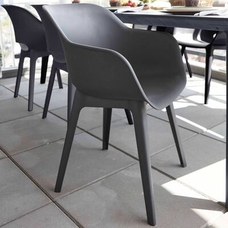 Outdoor Chairs Akola 2 Pcs Graphite