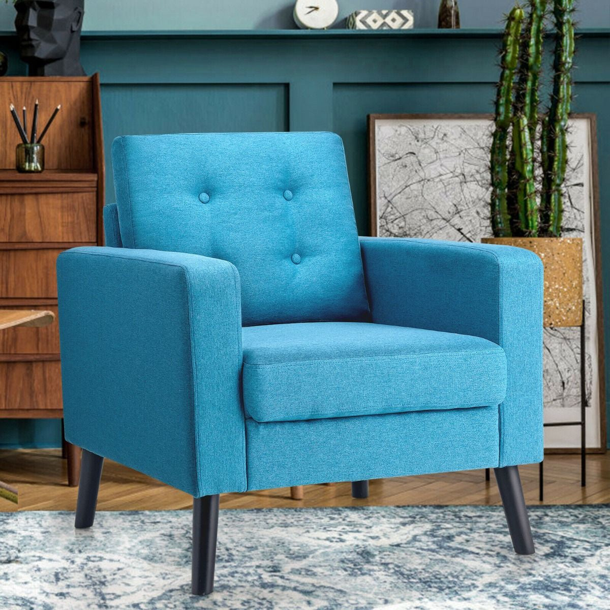 Modern Upholstered Accent Sofa Chair for Living Room