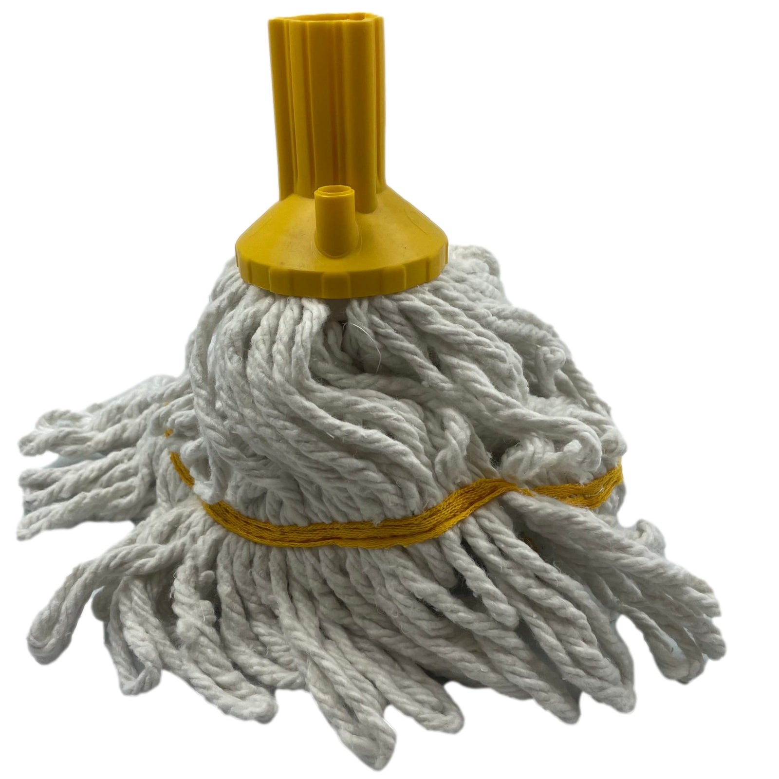 Mop Heads and Handle Cotton Heavy Duty Replacement Floor Kitchen Cleaning Yellow