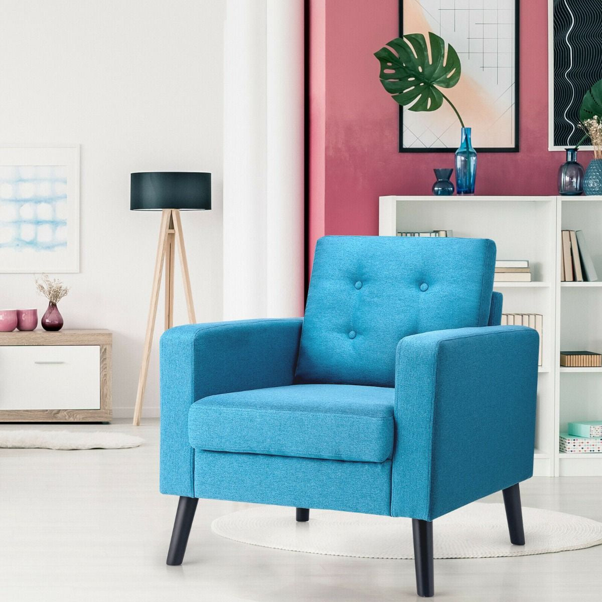 Modern Upholstered Accent Sofa Chair for Living Room
