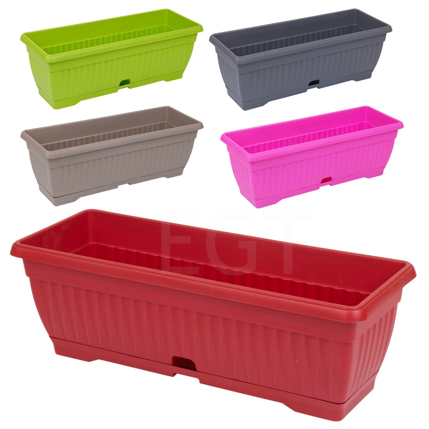 Assorted Large Plastic Plant Flower Pot Garden Holder Planter Herb Bush Ornament