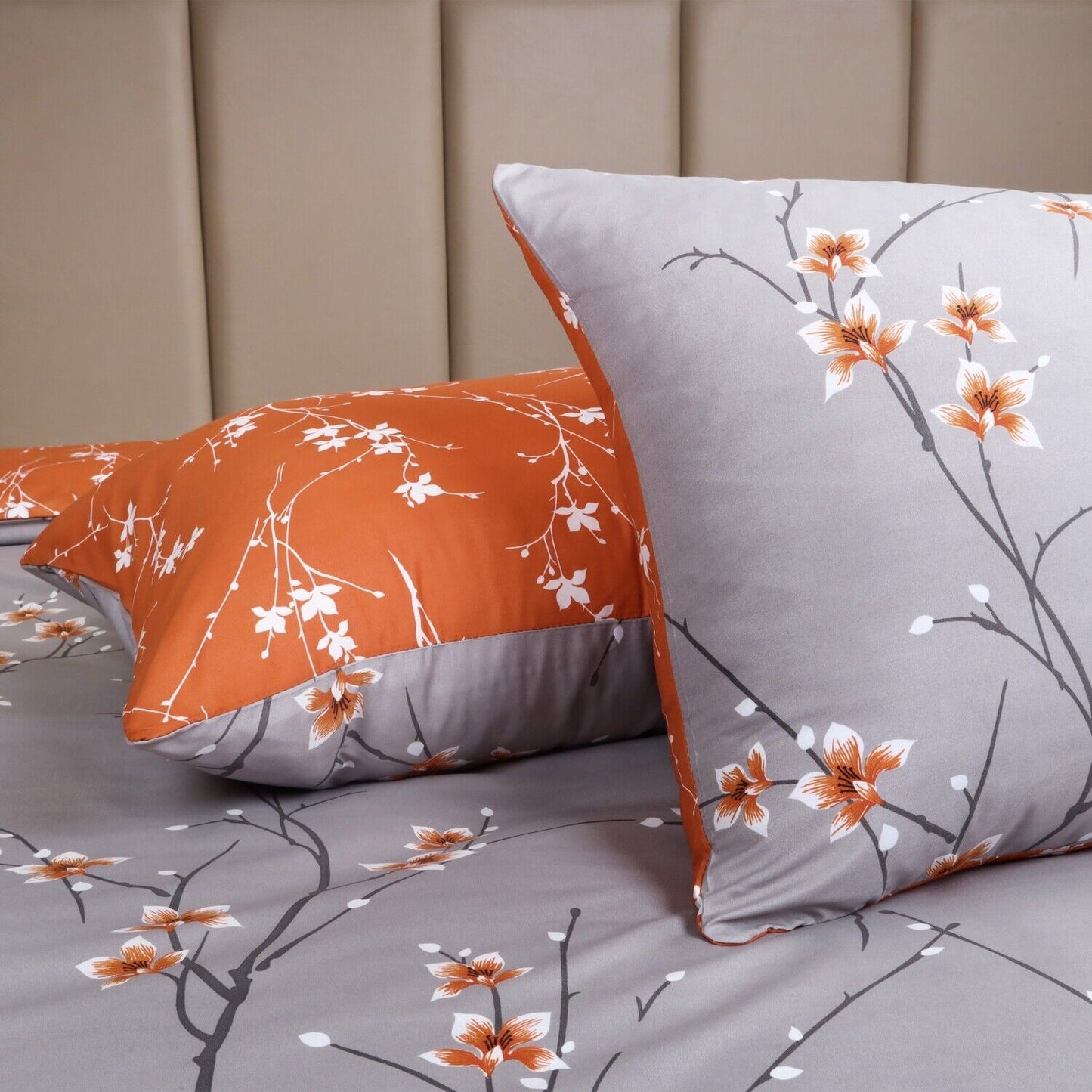 Luxury Reversible Duvet Cover Quilt Cover Bedding Set Single Double King Size