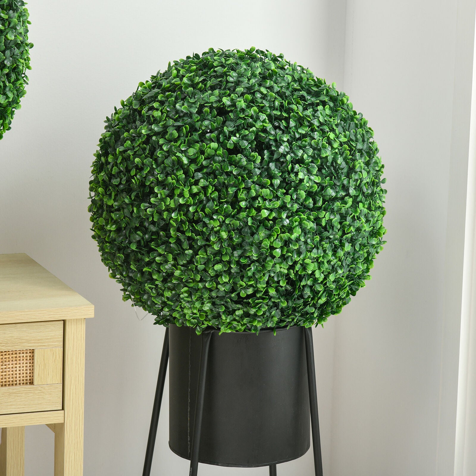 40Cm Artificial Topiary Balls Set of 2 Hanging Faux Boxwood Balls for Home