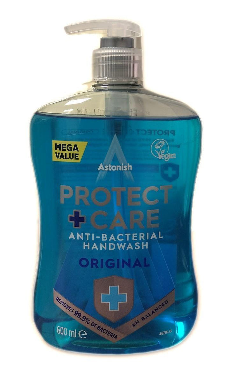 ASTONISH PROTECT + CARE ANTIBACTERIAL HANDWASH ORIGINAL 600ML