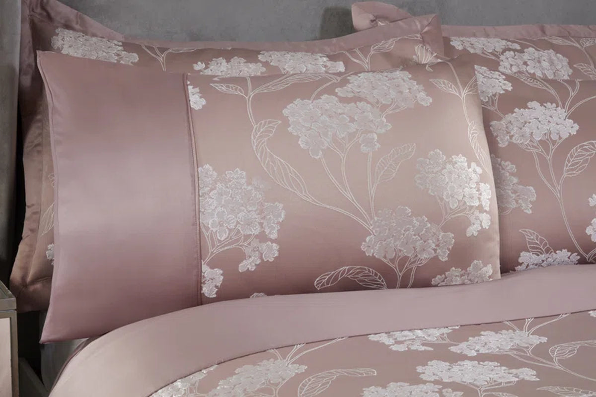 Blossom Satin Floral Bedding with Pillowcases