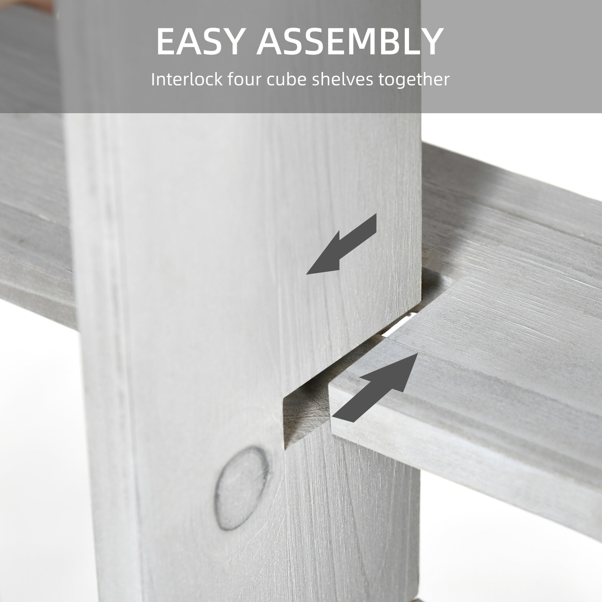 Wall Mounted Interlocking Cube Shelves, Display Wall Shelf for Living Room