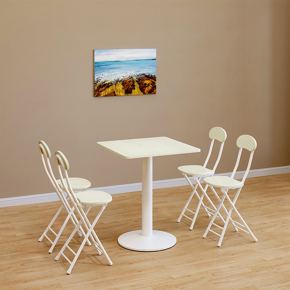 Small Round/Square Dining Table Breakfast Kitchen Living Room Cafe Furniture