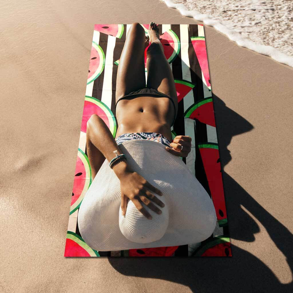 Large Beach Towel Microfibre with Bag - Quick Dry Sand Free Swimming Towels