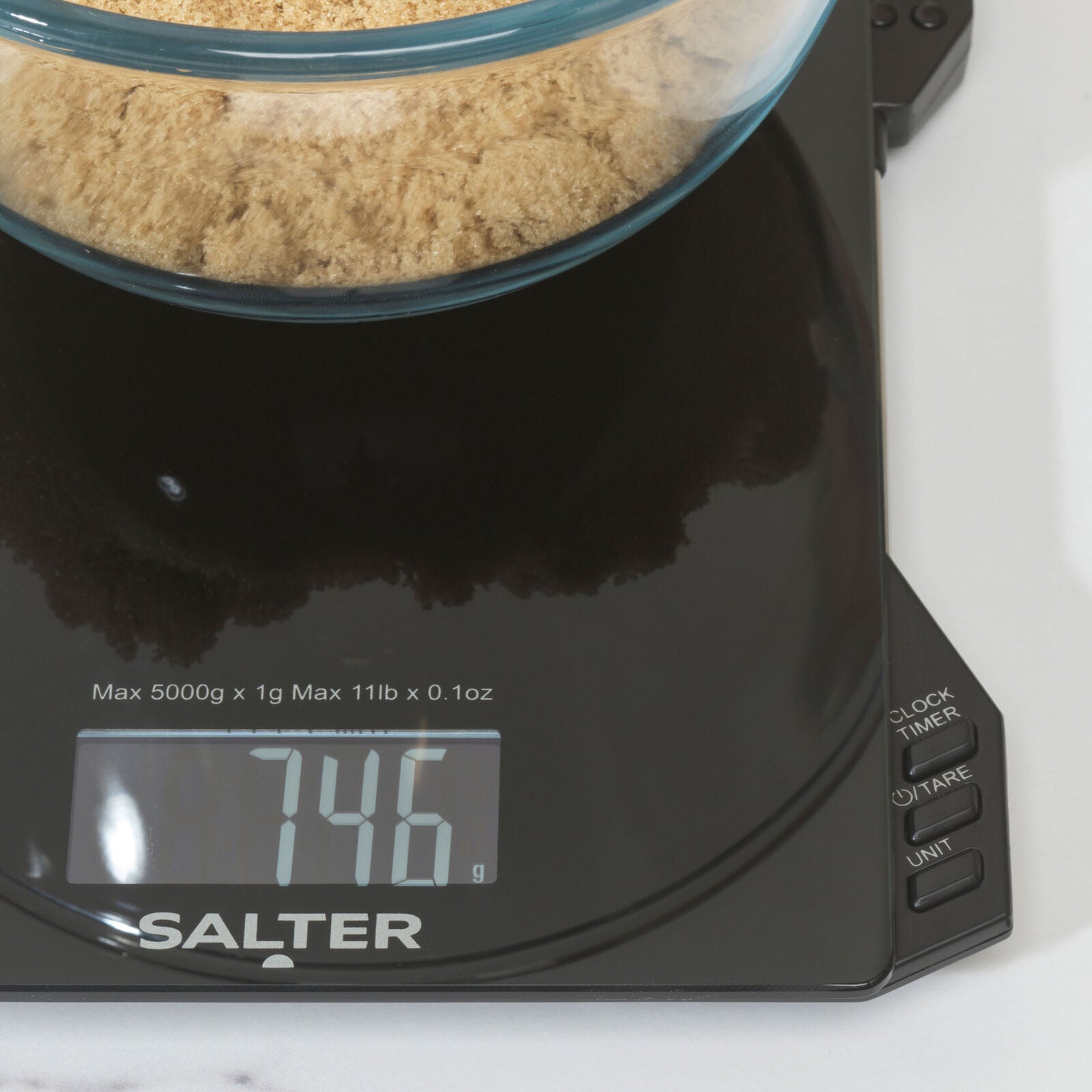 Salter Thermometer & Scale Set LCD Display 5Kg Capacity Timer & Clock (Open Box)