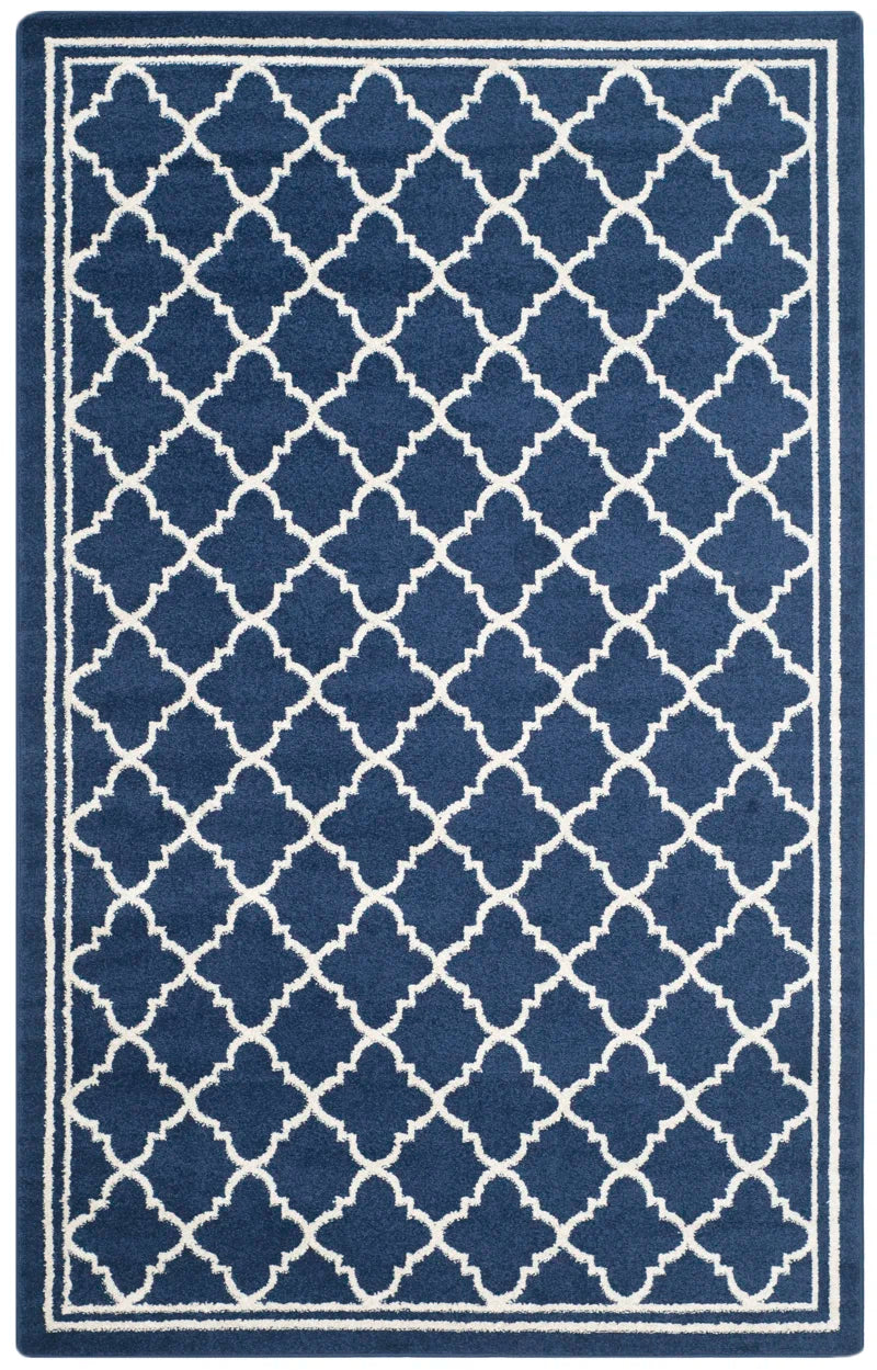 Dayana Hooked Navy/Neutral Rug