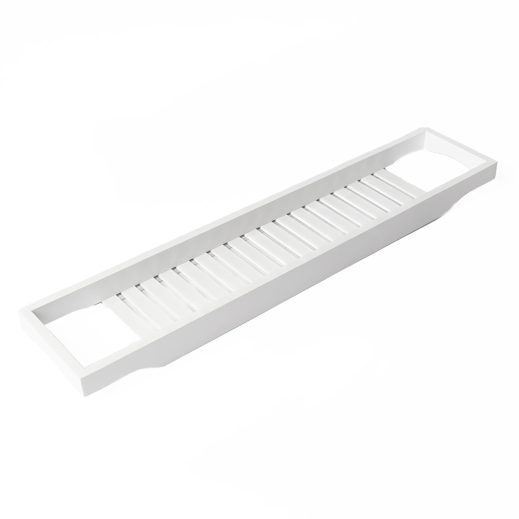 OHS Wooden Bath Tub Rack Storage Bathroom Caddy Shelf Tray Soap Holder Tidy Unit