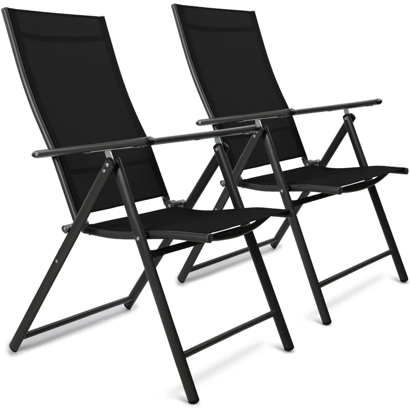 Moheez Folding Garden Chairs with 7 Reclining Positions