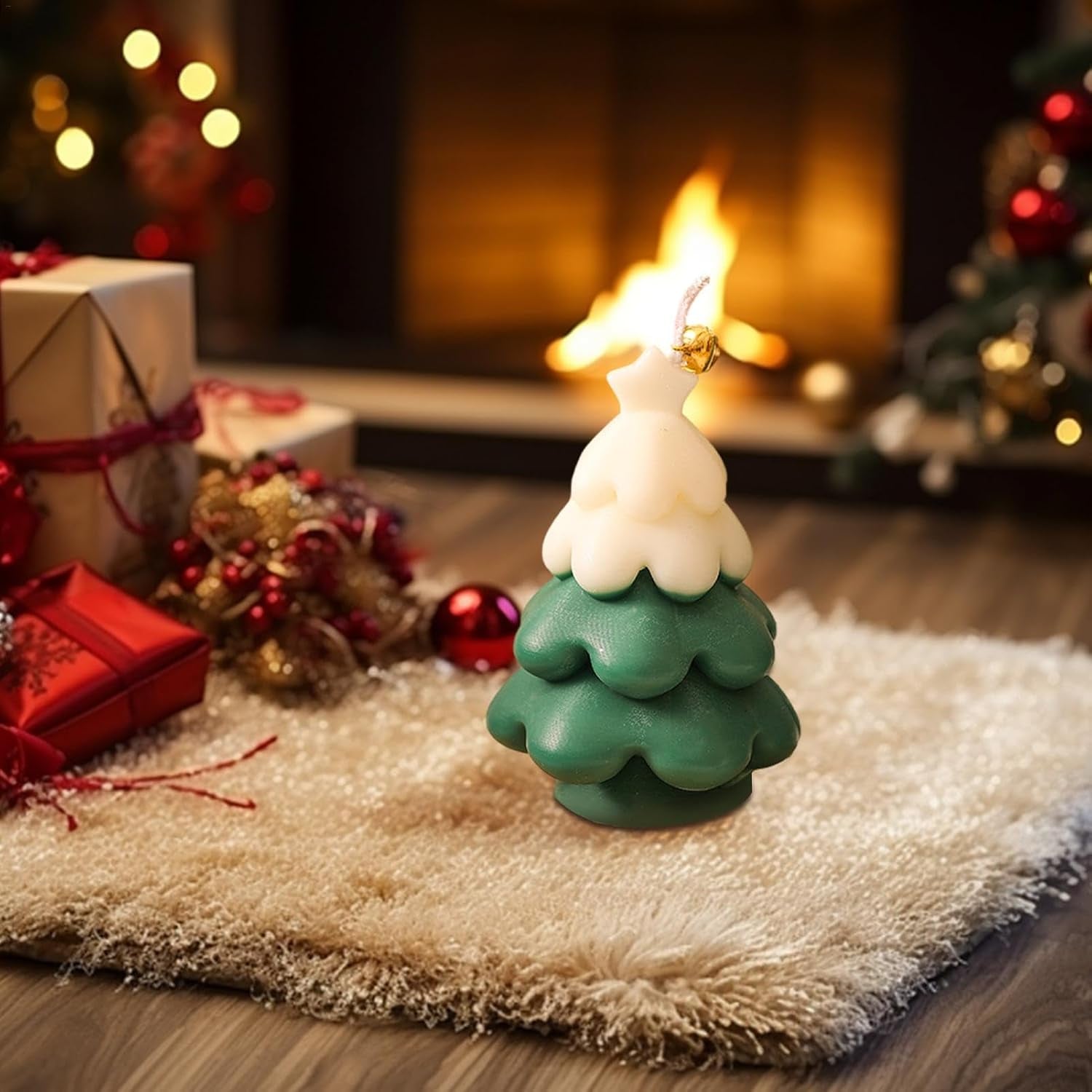 Christmas Tree Candles, Christmas Scented Candles, Aromatherapy Candles for the Table, Aromatherapy Candle, Scented Candle, Smokeless, Plant Fragrance for Living Room