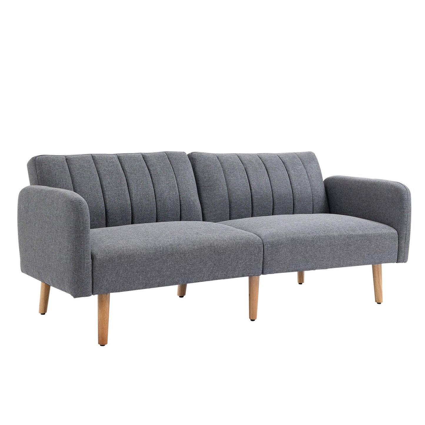 HOMCOM 3 Seater Sofa Bed W/ Adjustable Backrest for Living Room, Guest Room