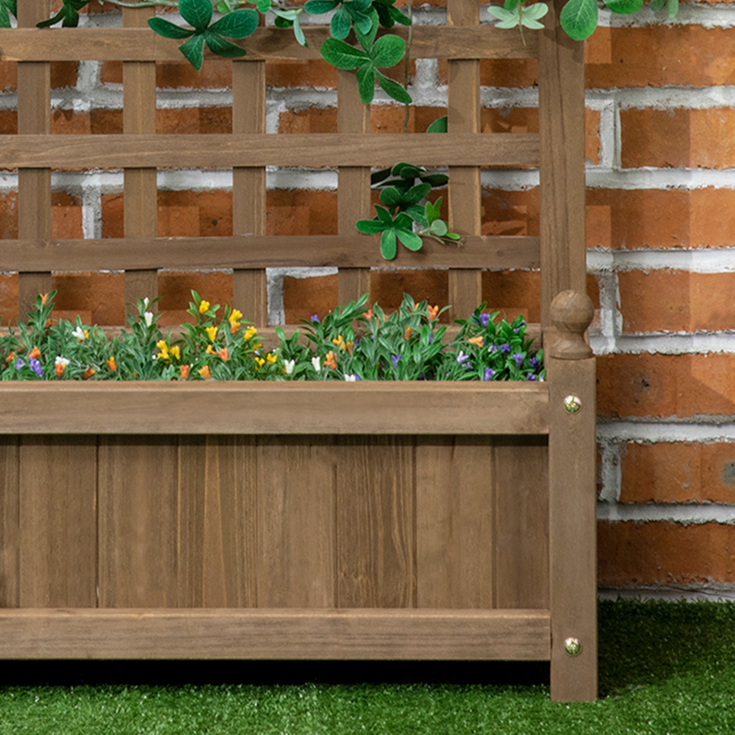 Garden Planters with Trellis for Climbing Vines Indoor Outdoor