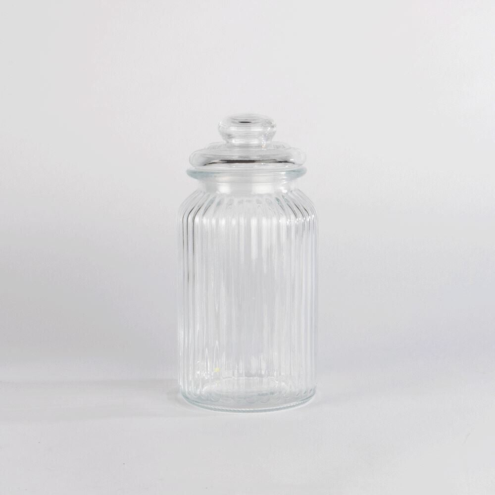 Vintage Airtight Glass Jars 1300Ml - Set of 3 Traditional Sweet Jar Storage| M&W