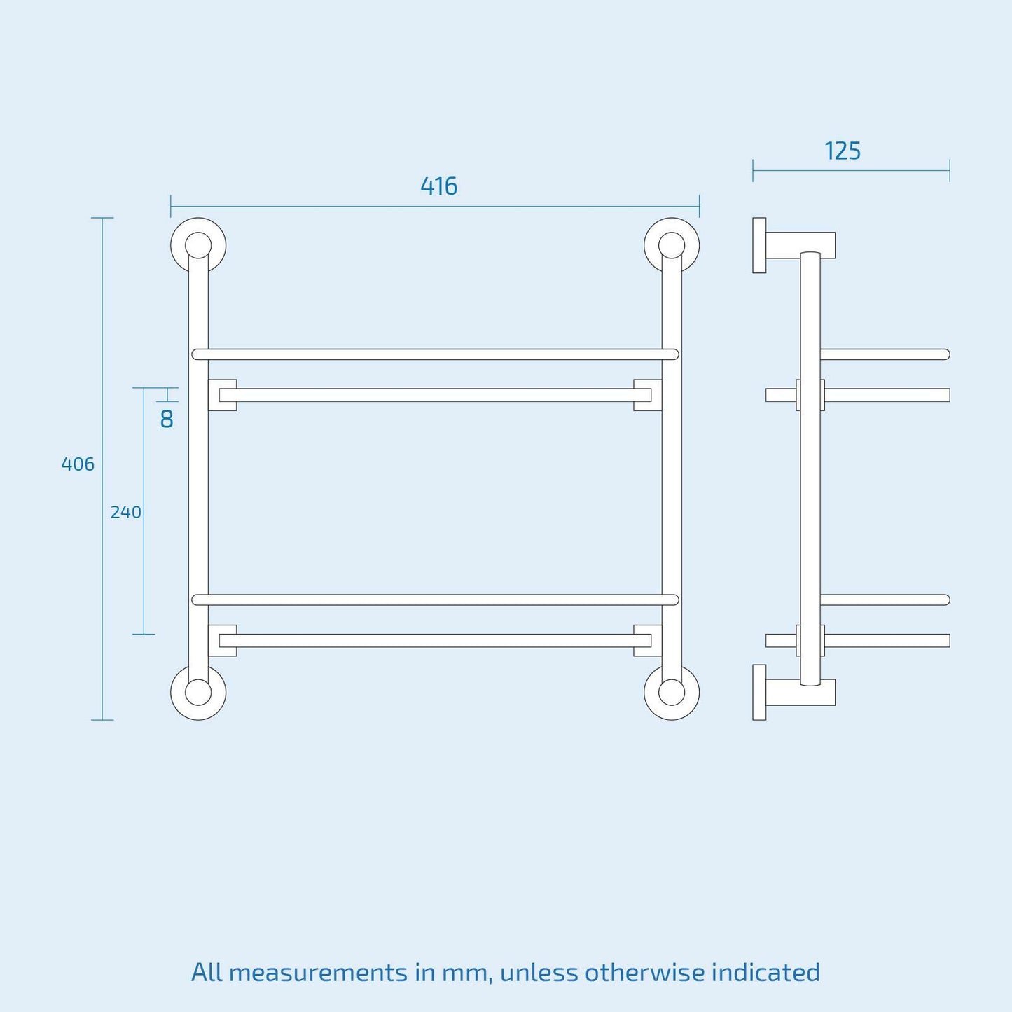 Modern round Black Matte Bathroom Accessories