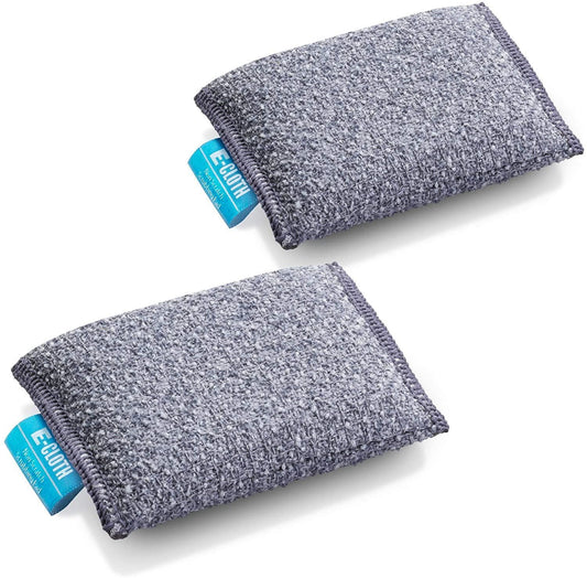 2X E Cloth Kitchen Scrubbing Scouring Pad Non-Scratch Dish Cleaning Washing Up