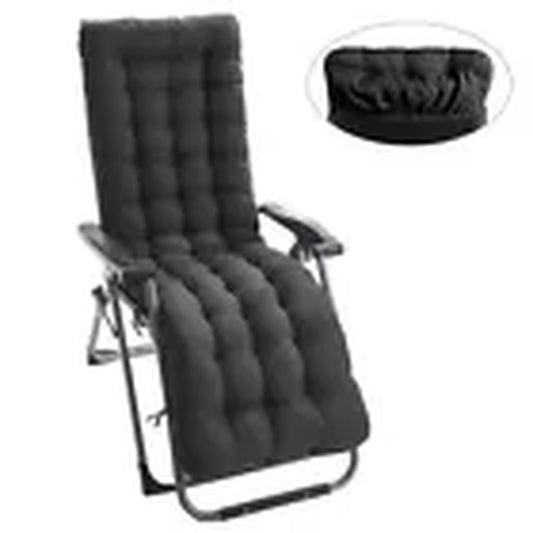 Comfort Cotton Cushion Cover Sun Lounger Recliner Deck Chair Garden Seat Pad UK