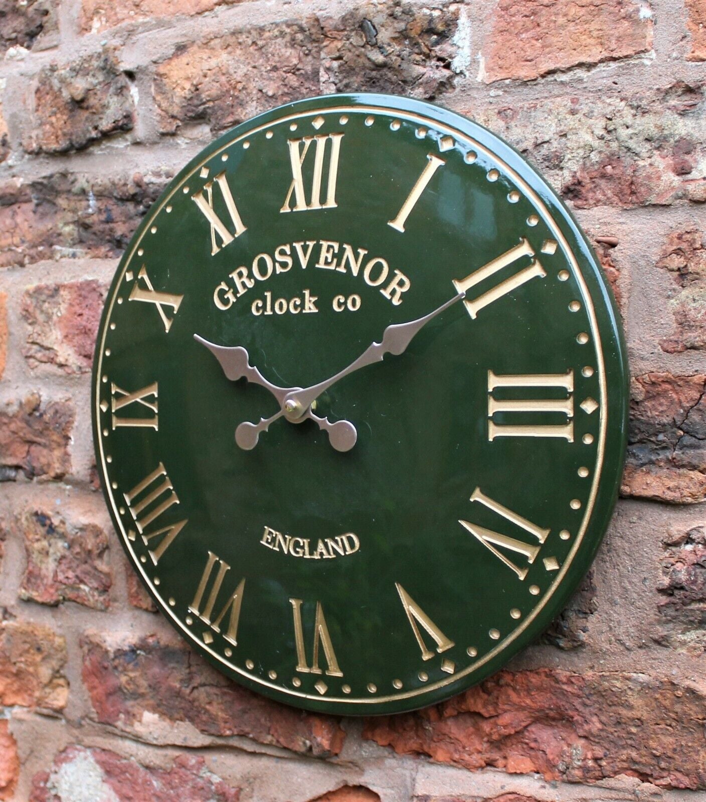 Outdoor Indoor Garden Wall Clock Station Hand Painted Church Clock Home Decor