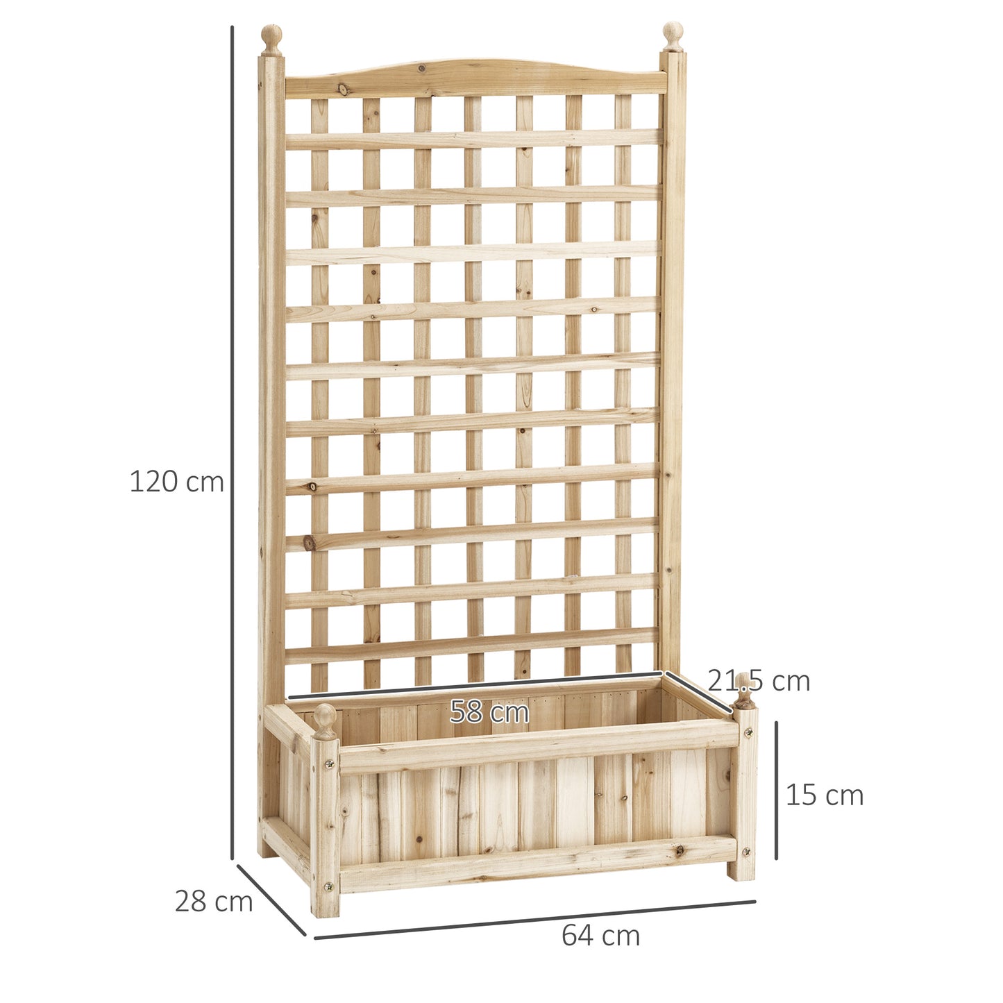 Garden Planters with Trellis for Climbing Vines Indoor Outdoor