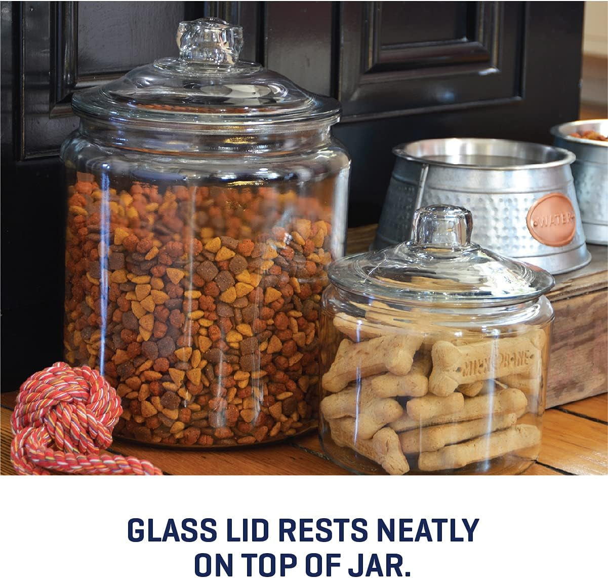 Heritage Hill 1 Gallon Glass Jar with Lid, Set of 2