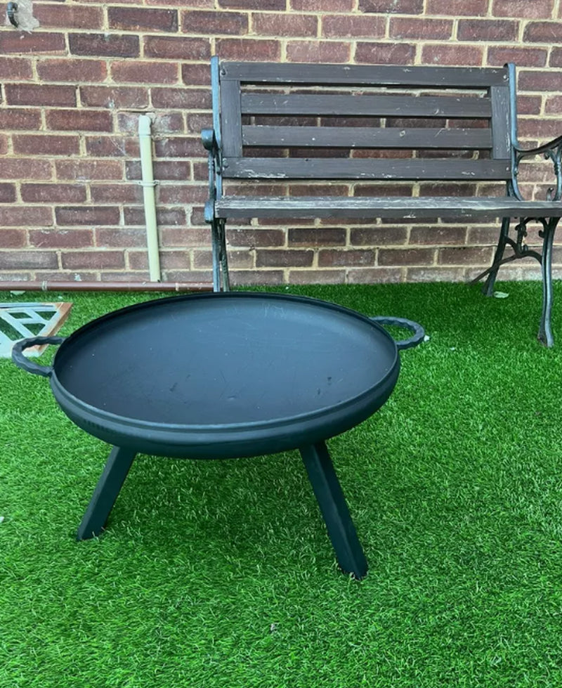 Fire Pit Outdoor, Garden Patio Heater Charcoal Log Wood Burner, Steel Fire Bowl