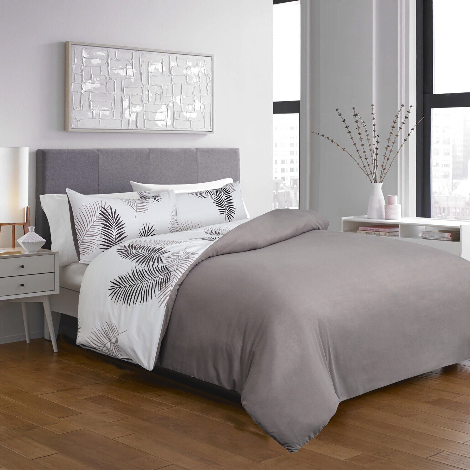 Luxury Reversible Duvet Cover Quilt Cover Bedding Set Single Double King Size