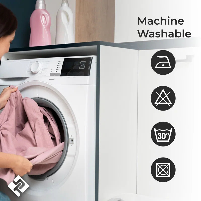 Extra Long Fabric Single Shower Curtain